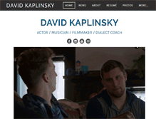 Tablet Screenshot of davidkaplinsky.com